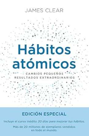 Portada del libro Hábitos Atómicos